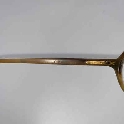 EB Meyrowitz Custommade Fawn Horn Oval Prescription Glasses