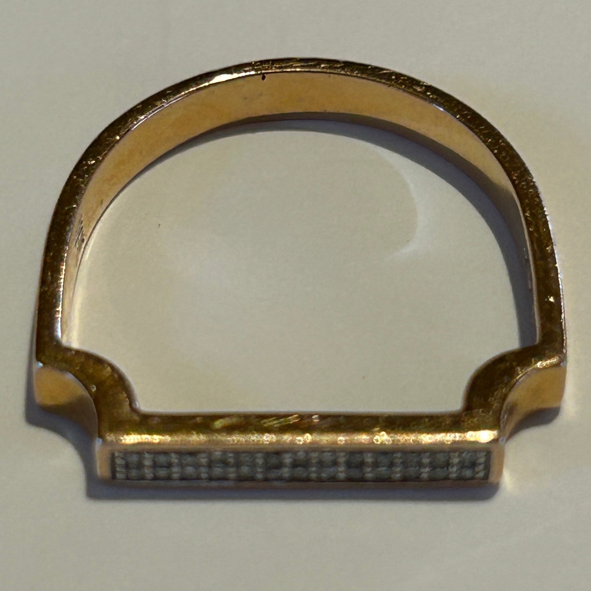 Monica Vinader £150 Gold Vermeil Signature Thin Diamond Ring