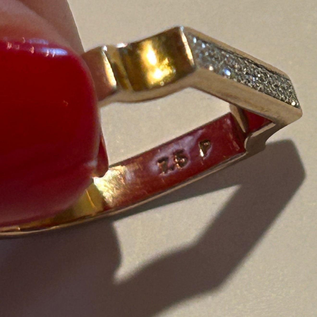 Monica Vinader £150 Gold Vermeil Signature Thin Diamond Ring