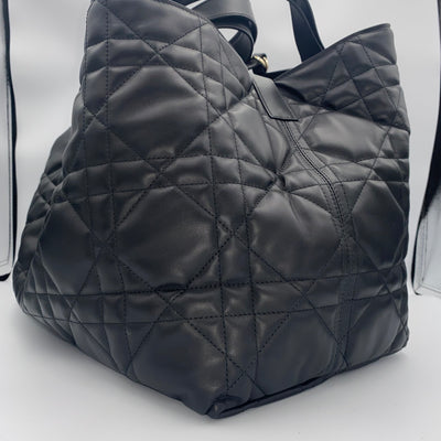 Dior Brand New £3500 Black Large Toujours Cannage Tote Bag