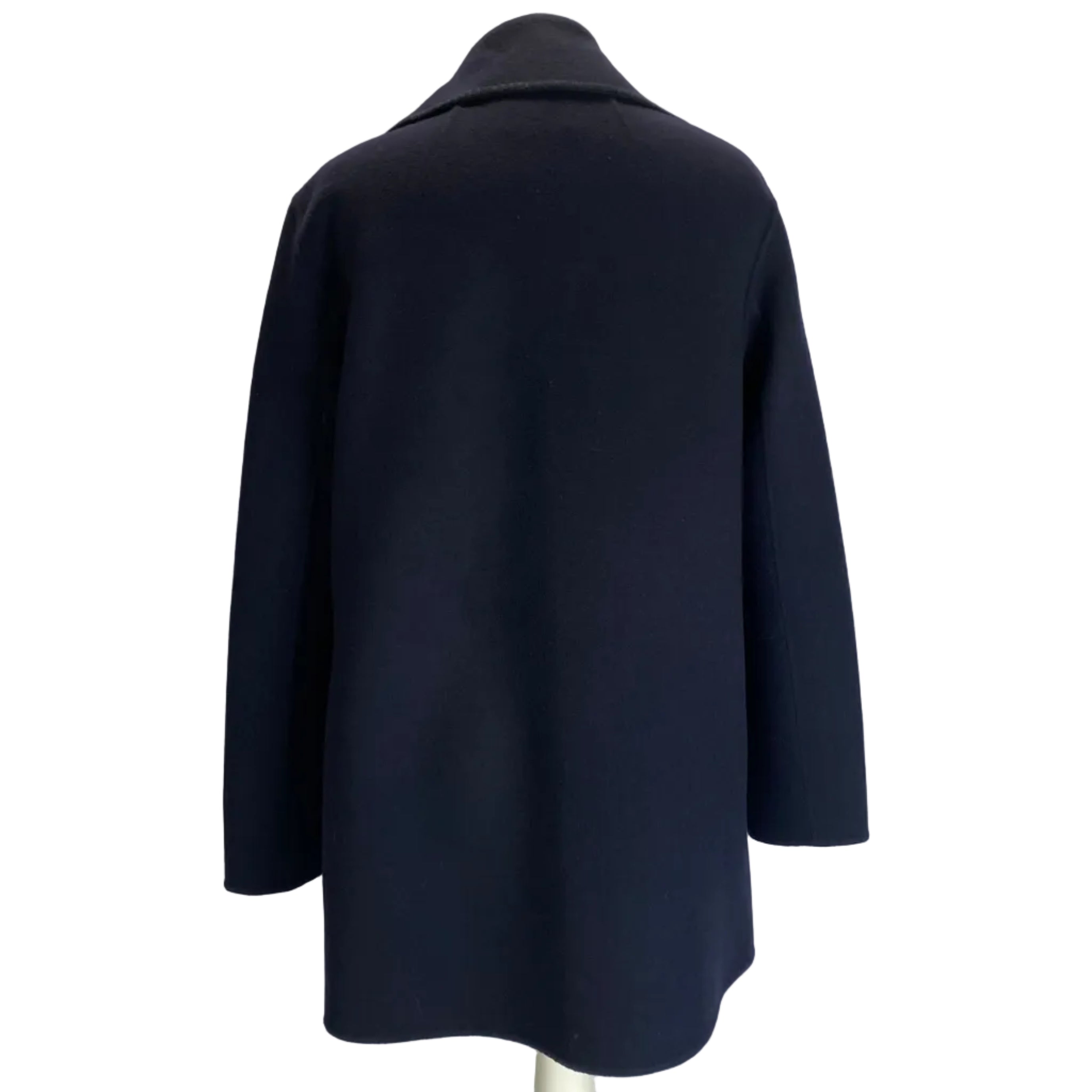 Theory Navy Wool & Cashmere Lightweight Blanket Jacket S