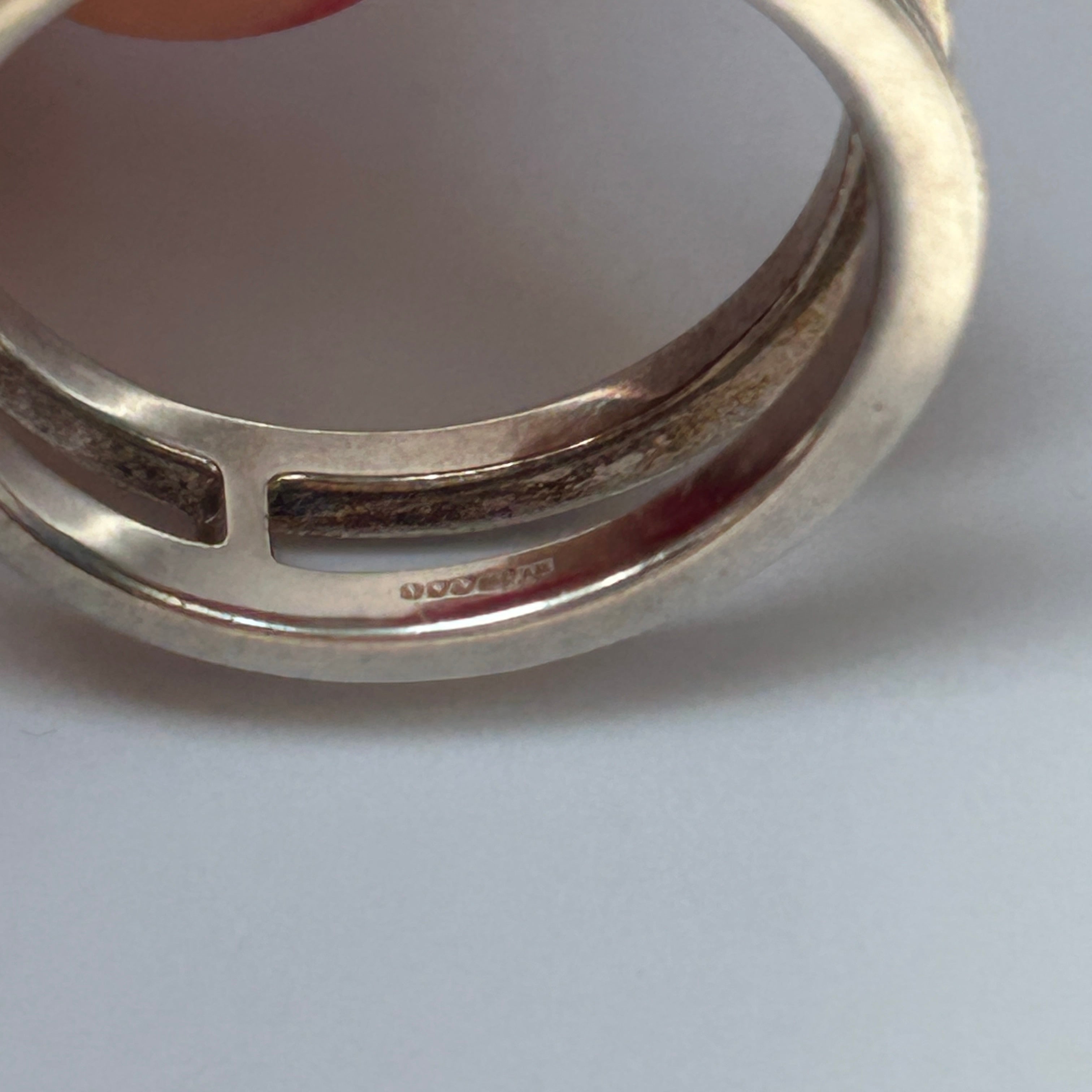 Monica Vinader £328 Sterling Silver Skinny Double Band Ring