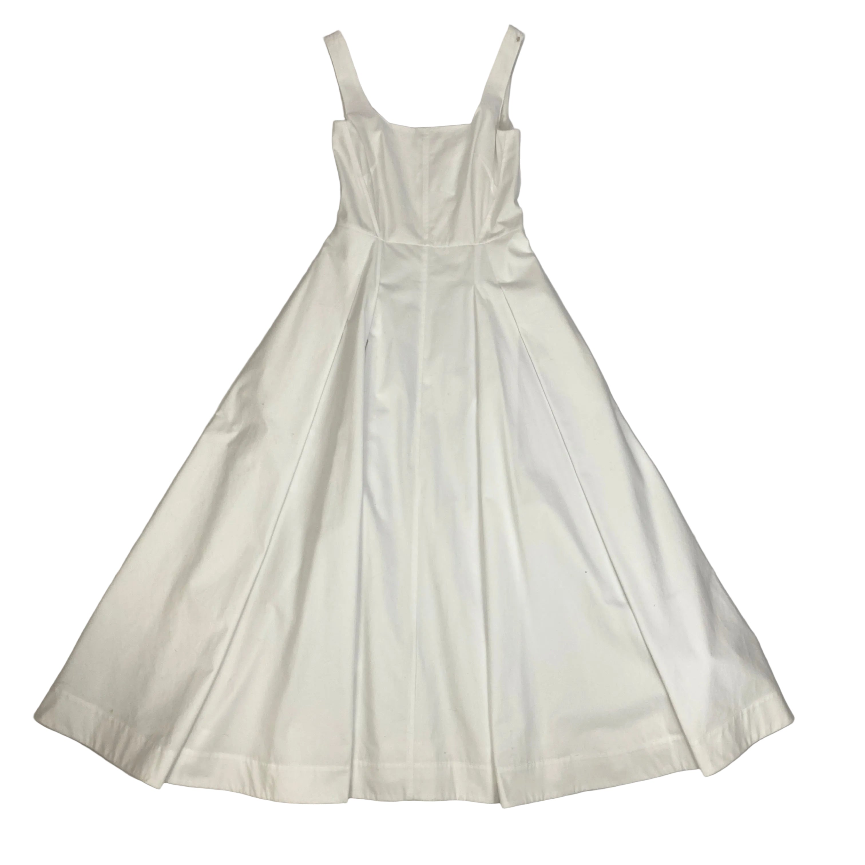 Sportmax New White Cotton Poplin Maxi Dress XXS
