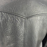 Raey Brand New Black Leather Classic Biker Jacket XS