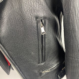 Raey Brand New Black Leather Classic Biker Jacket XS