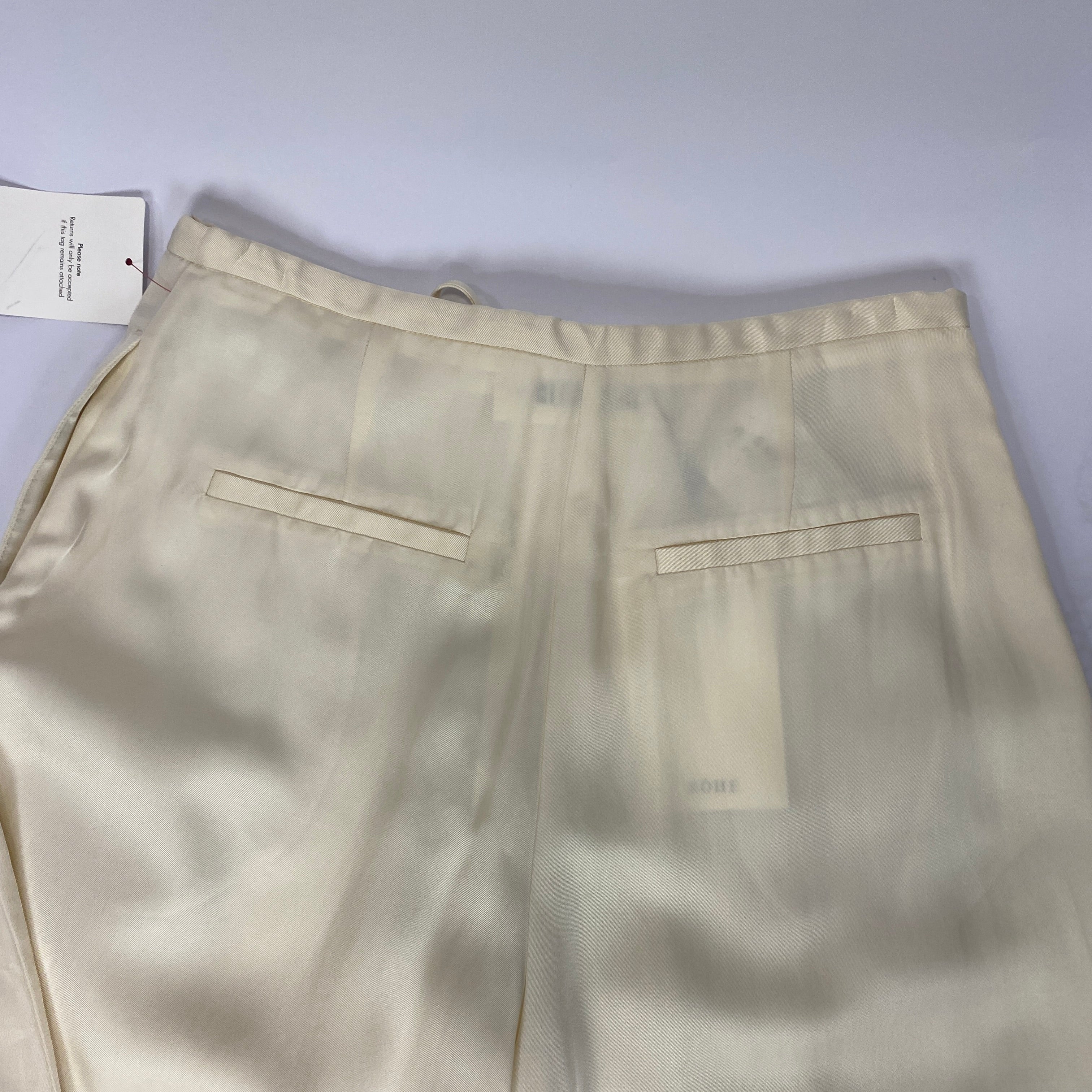 Rohe New £430 Vanilla Satin Palazzo Pants XS
