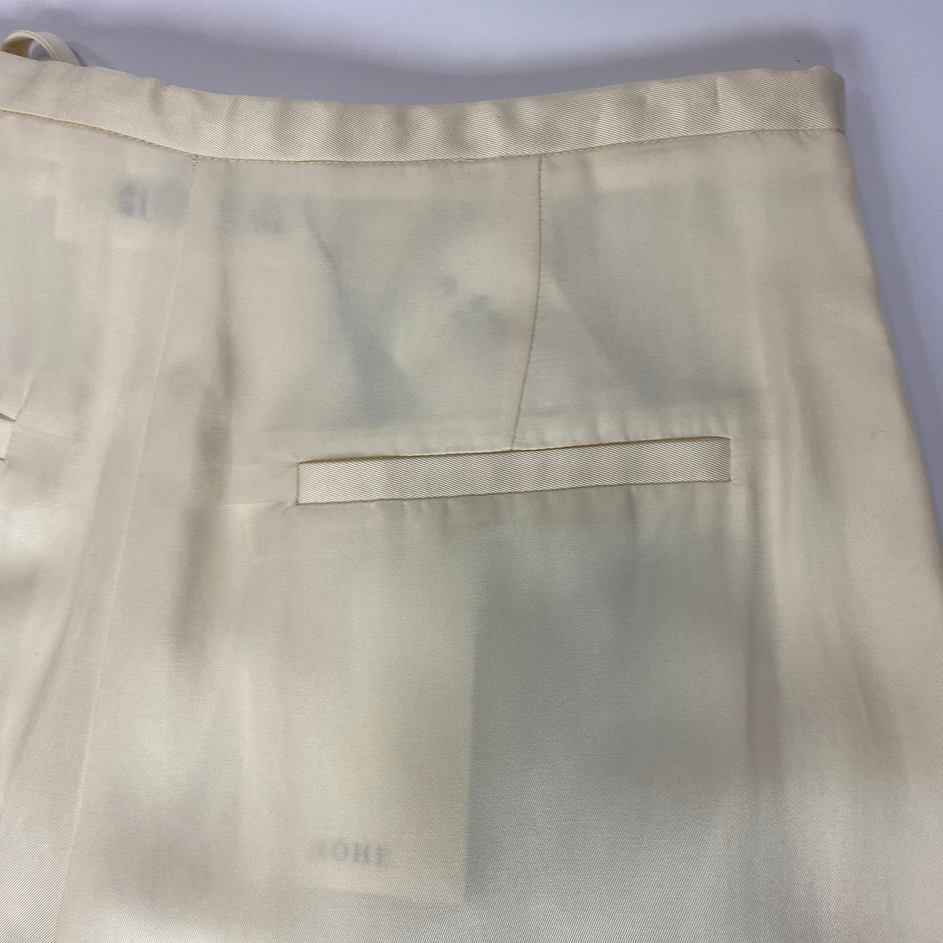 Rohe New £430 Vanilla Satin Palazzo Pants XS