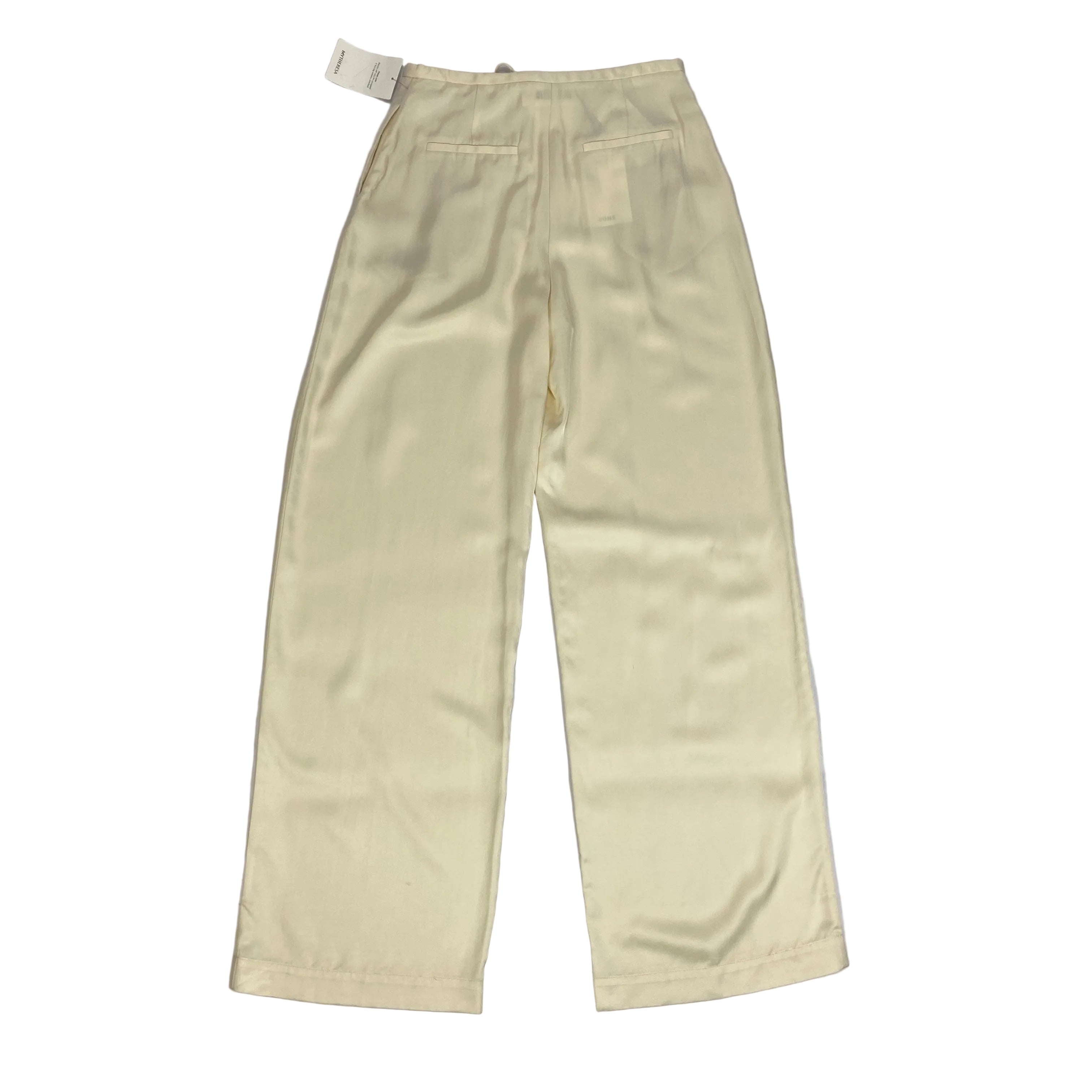 Rohe New £430 Vanilla Satin Palazzo Pants XS