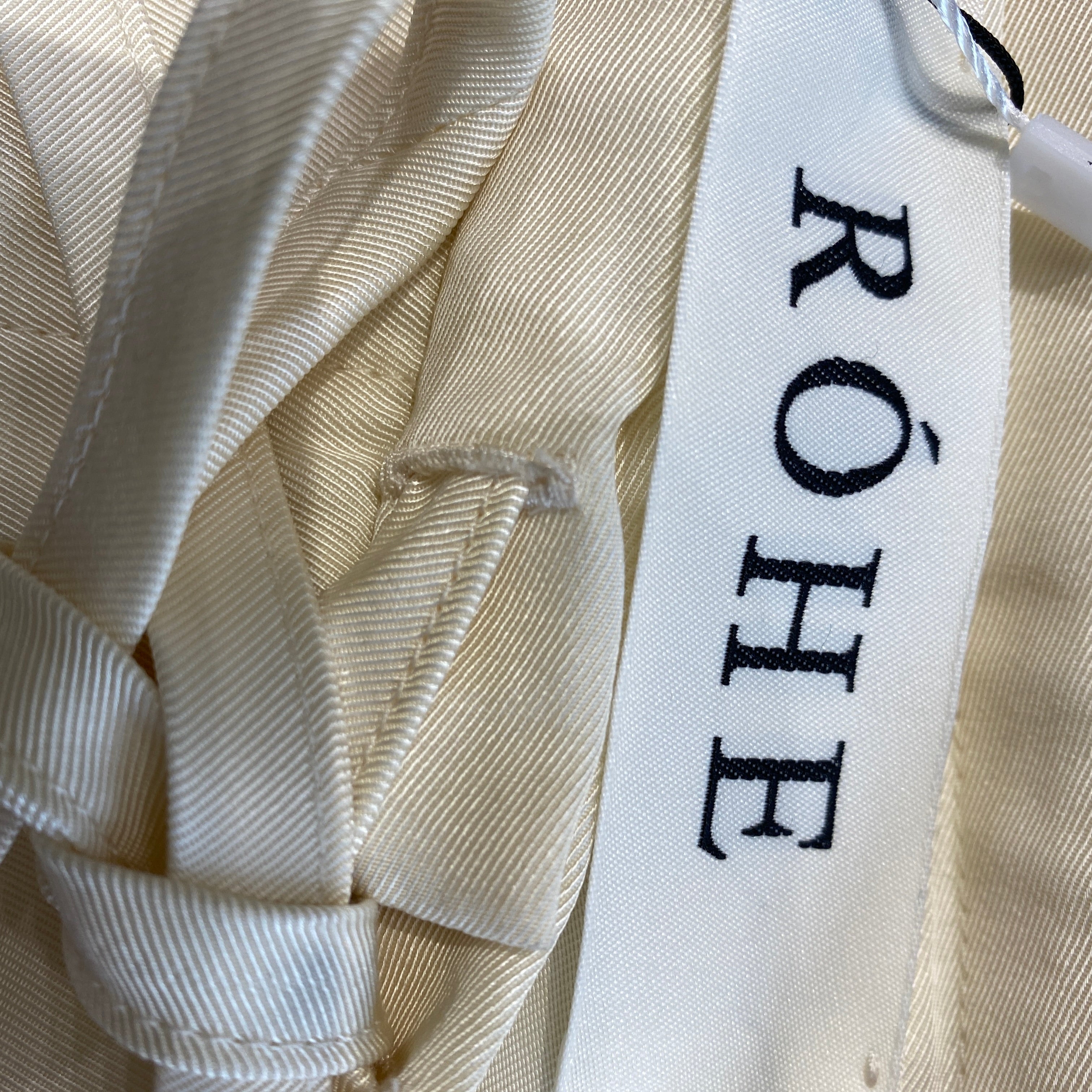 Rohe New £430 Vanilla Satin Palazzo Pants XS