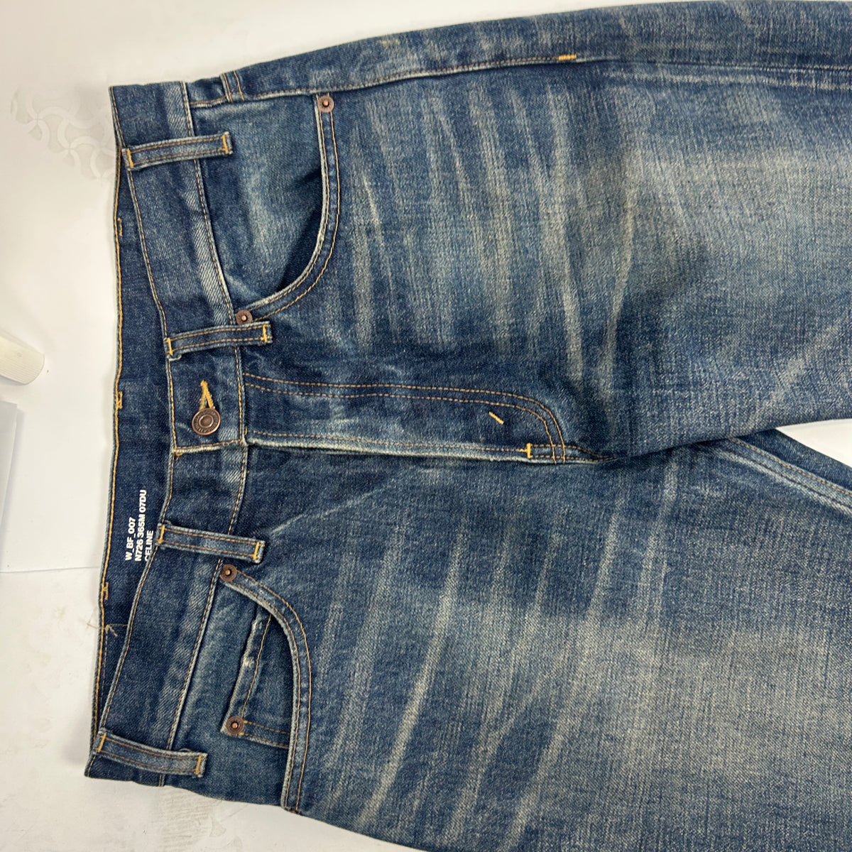 Celine New £890 Vintaged Straight Leg Jeans 27