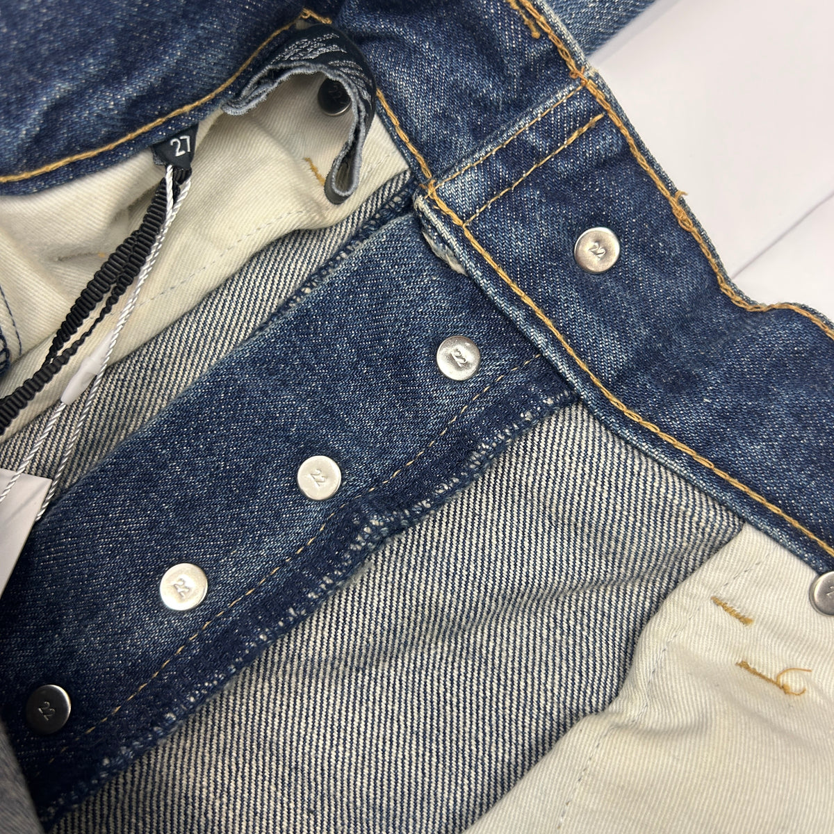 Celine New £890 Vintaged Straight Leg Jeans 27