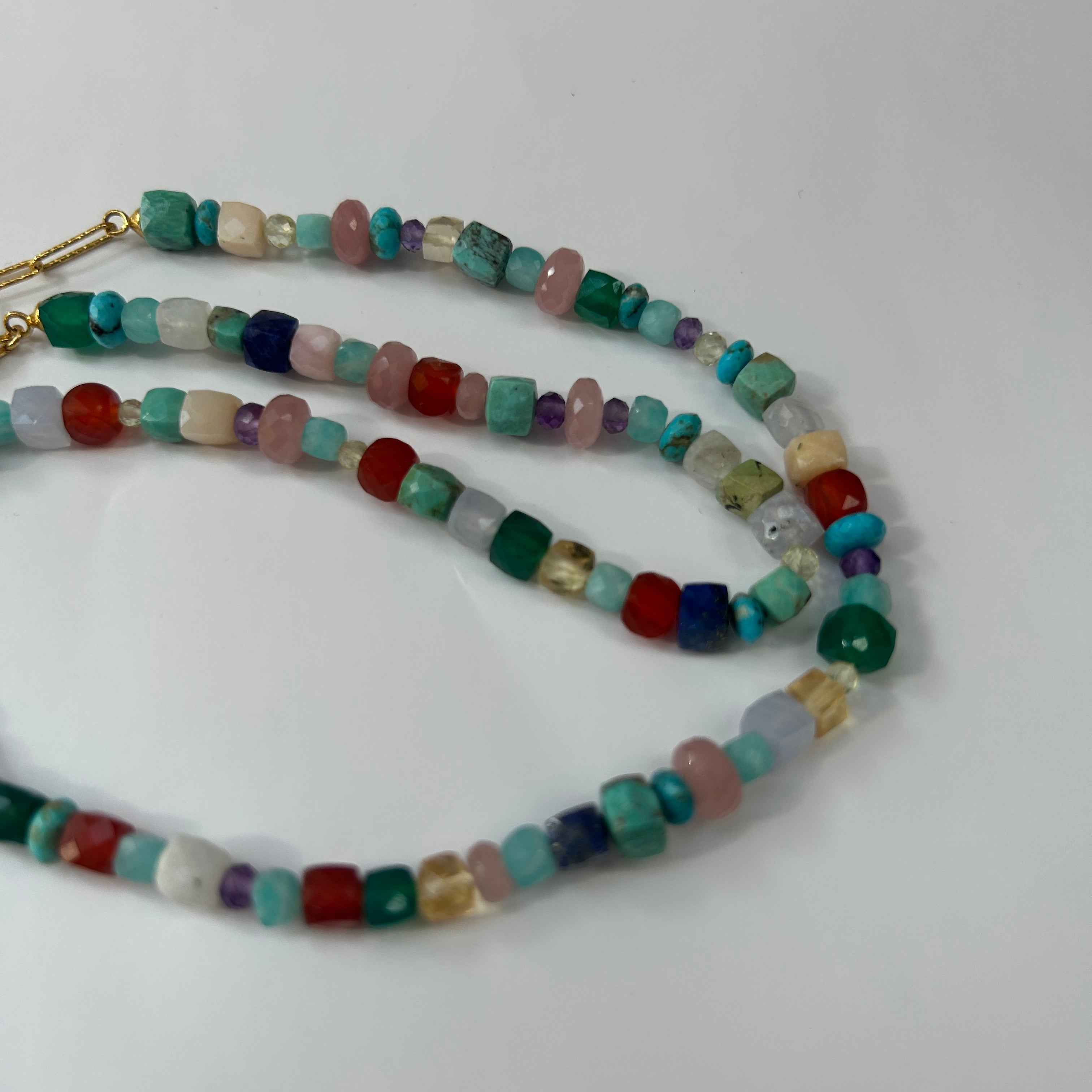Monica Vinader £160 Freedom Multi Gemstone Beaded Necklace