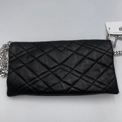 Zadig & Voltaire £430 Black Quilted Fold Over Evening Bag