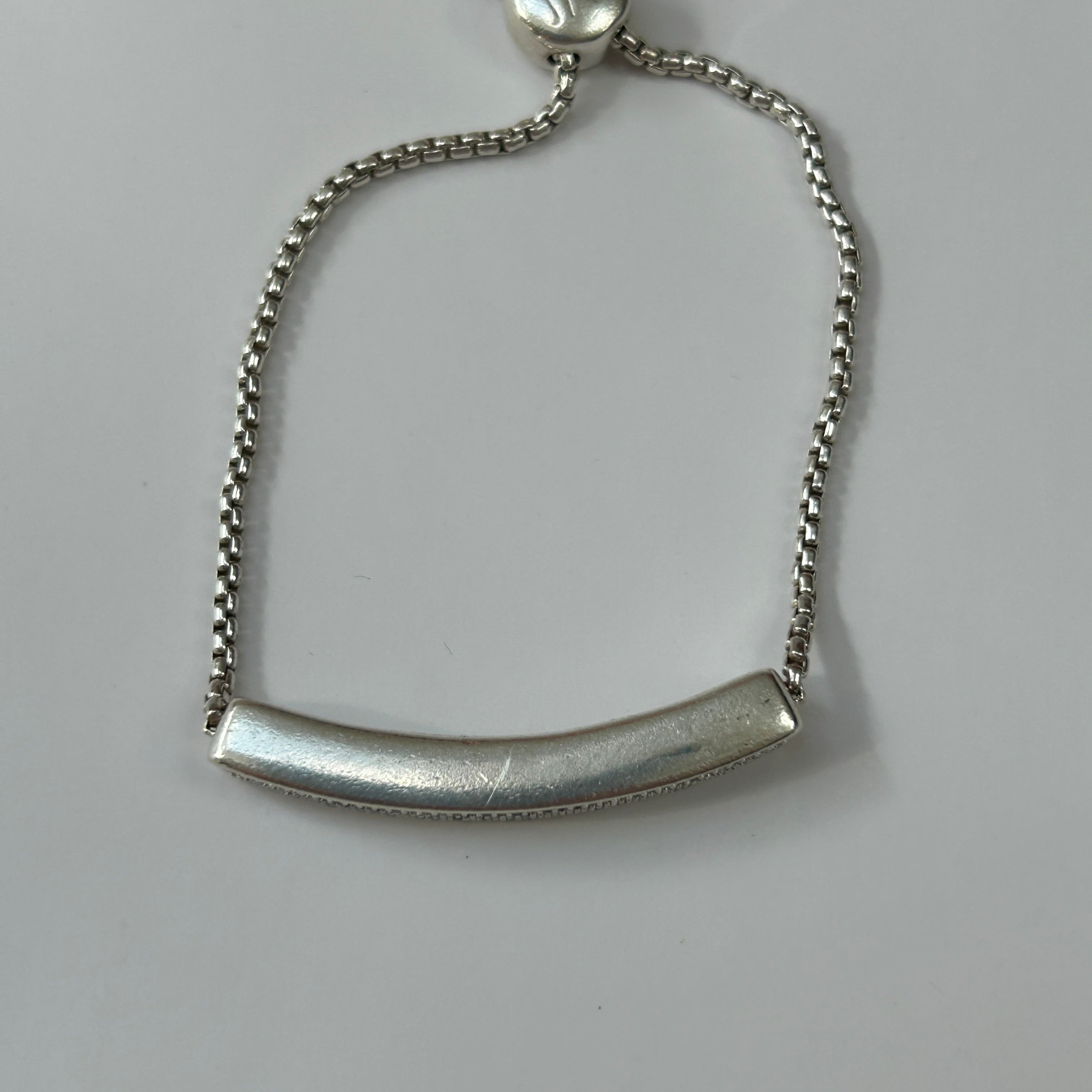 Monica Vinader £950 Silver Baja Diamond Bracelet