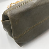 Victoria Beckham Fern Green Leather Chain Handle Bag