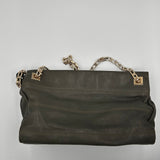 Victoria Beckham Fern Green Leather Chain Handle Bag