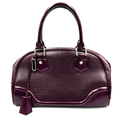 Louis Vuitton Plum Epi Leather Bowling Bag AW2007