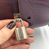 Louis Vuitton Plum Epi Leather Bowling Bag AW2007