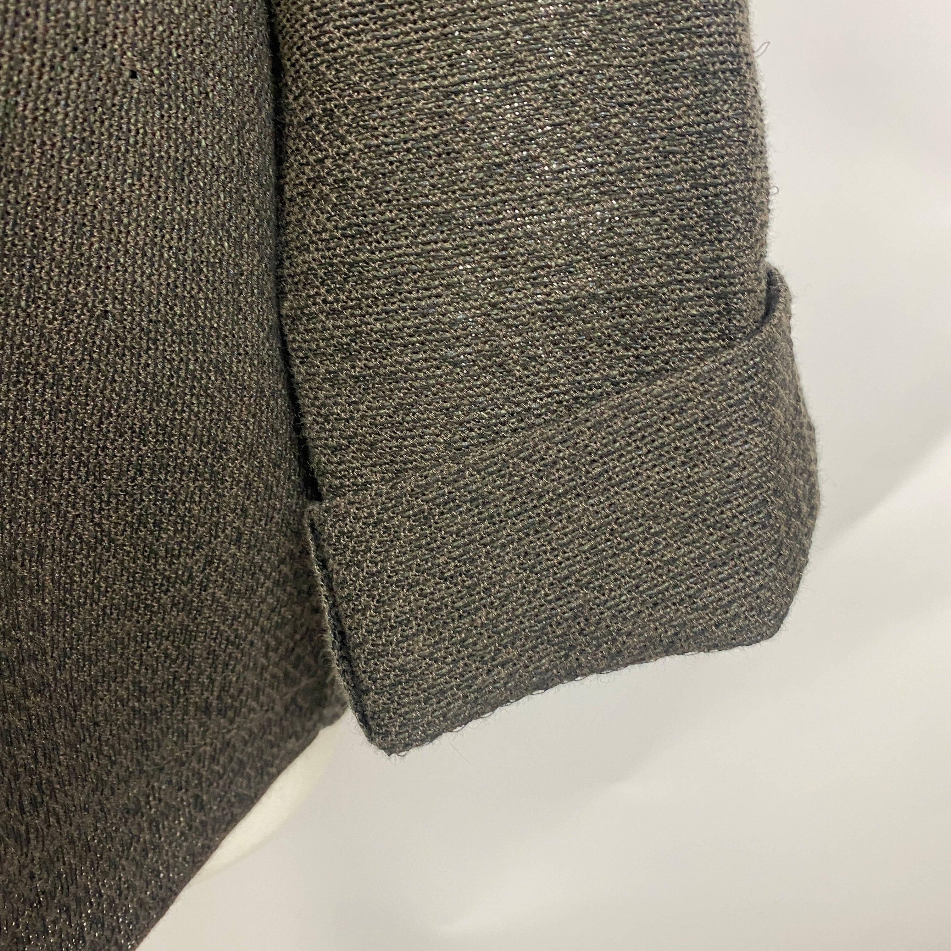 Boboutic £615 Espresso Silk Linen & Cotton Jacket XS/S/M