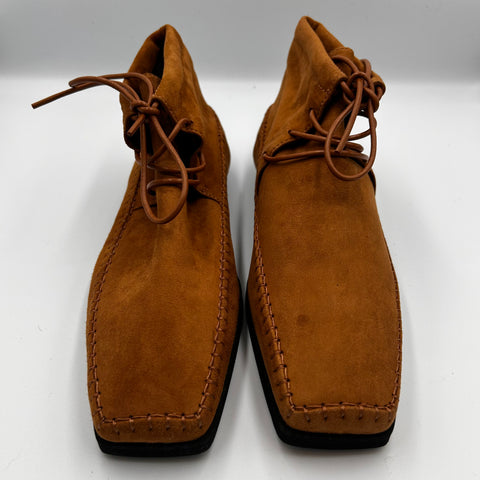 Toteme £540 Camel Suede Moccasin Boots 40