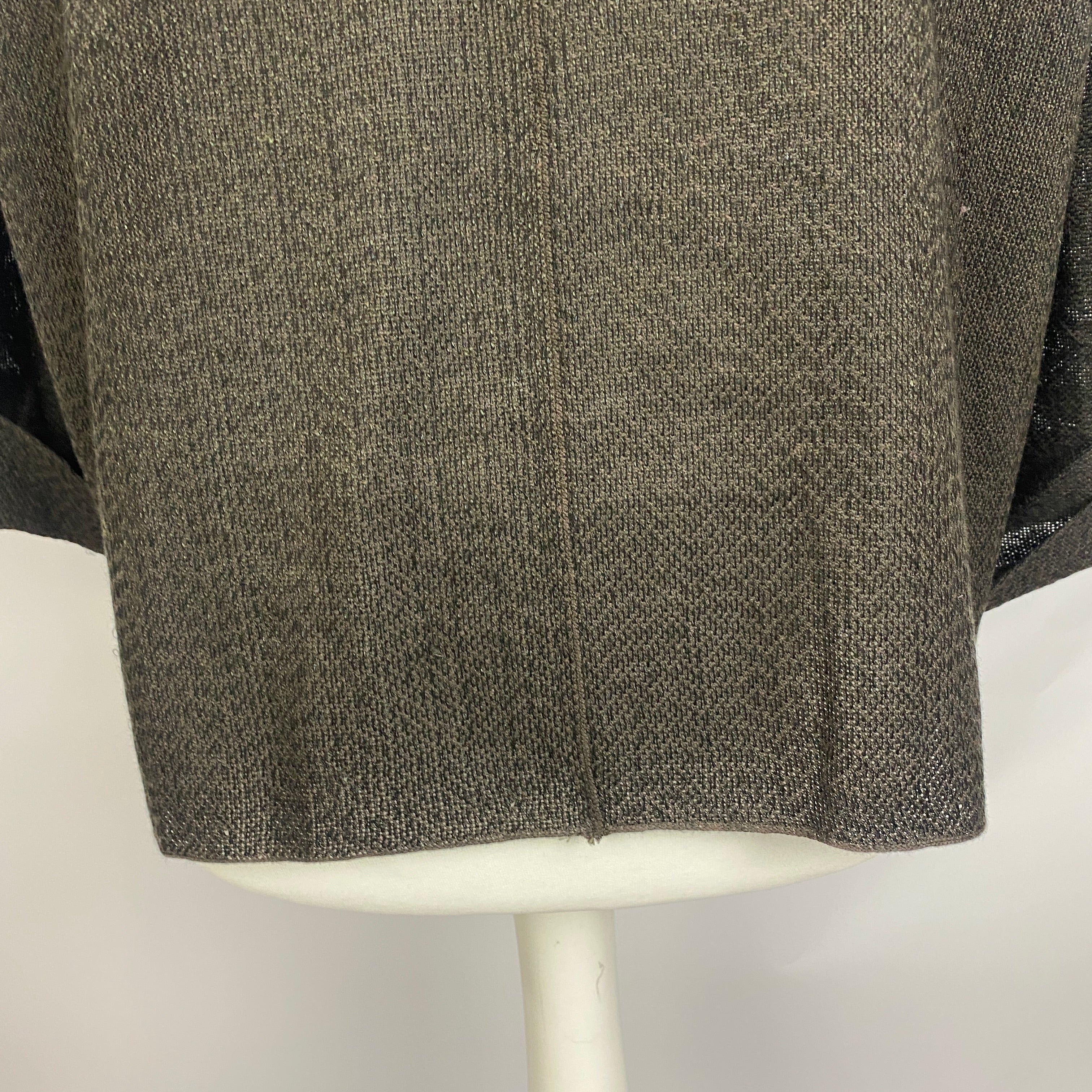 Boboutic £615 Espresso Silk Linen & Cotton Jacket XS/S/M