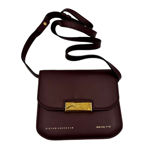 Victoria Beckham Burgundy Small No83 Crossbody Bag