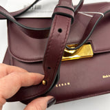 Victoria Beckham Burgundy Small No83 Crossbody Bag