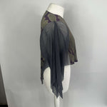 Pleats Please Violet & Grey Print Pleat Cardi Jacket XS/S/M/L/XL