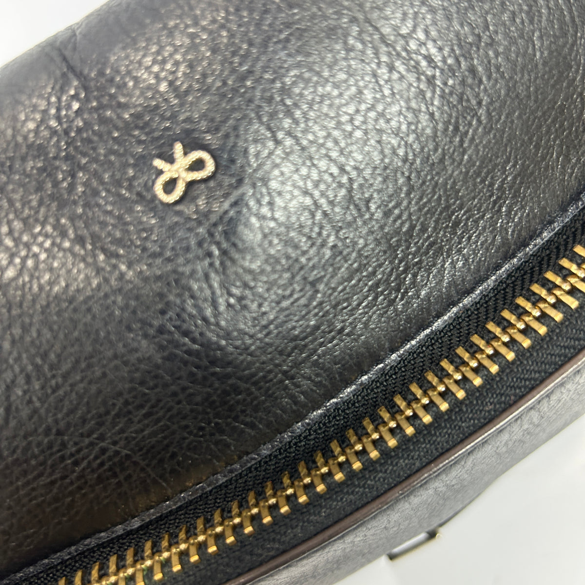 Anya Hindmarch £750 Black Small De Vere Satchel Crossbody Bag