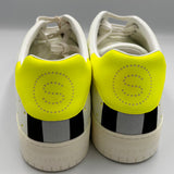 Stella McCartney Brand New £287 White & Neon Leather Trainers 40