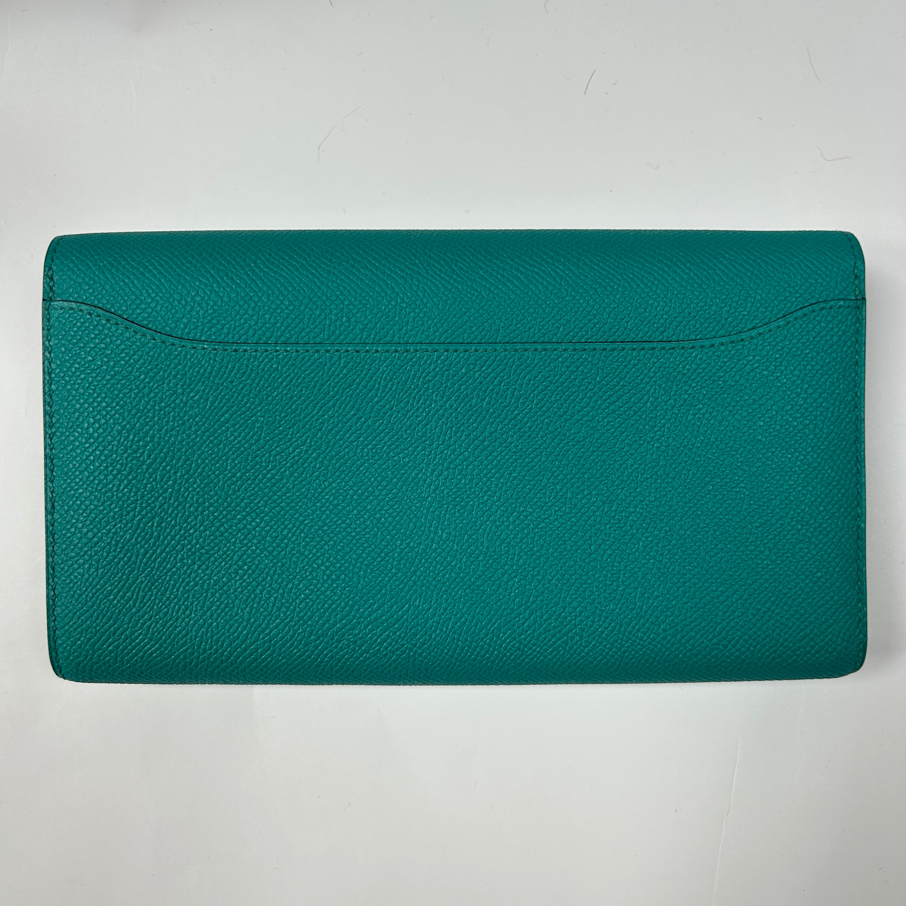 Hermes New Paon Blue Epsom Long Constance Wallet