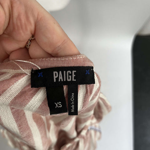 Paige Rose & Ecru Stripe Tunic Top XS/S
