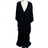 Raey Brand New Black Cheesecloth Kaftan Maxi Dress M/L