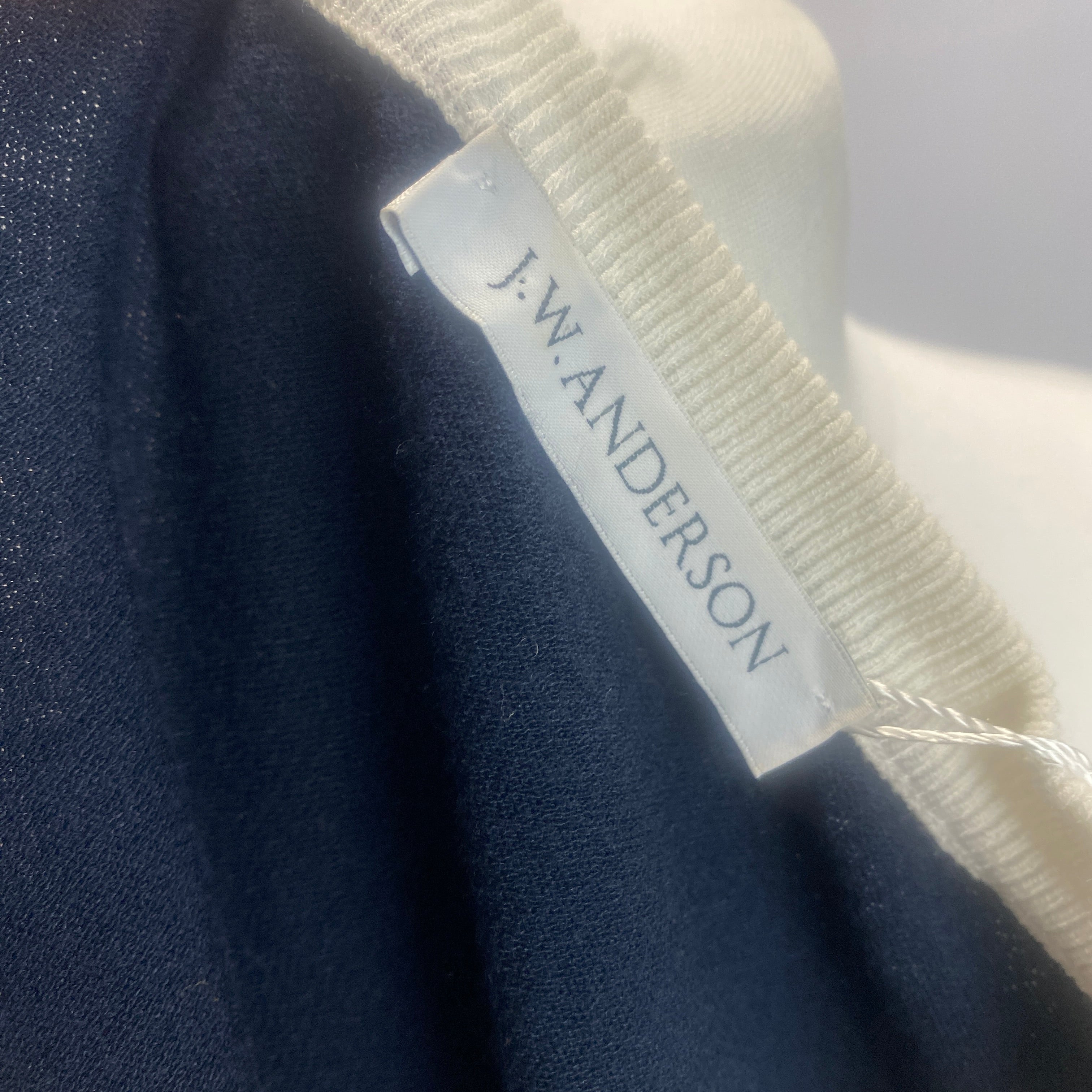 JW Anderson New Navy Emerald & Ivory 3-Layer Top S