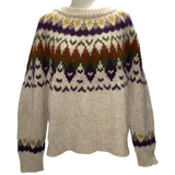 Gant £265 Vanilla Alpaca & Wool Fairisle Sweater L