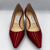 Jimmy Choo Scarlet Patent Low Heel Pumps 37.5