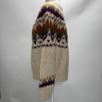 Gant £265 Vanilla Alpaca & Wool Fairisle Sweater L