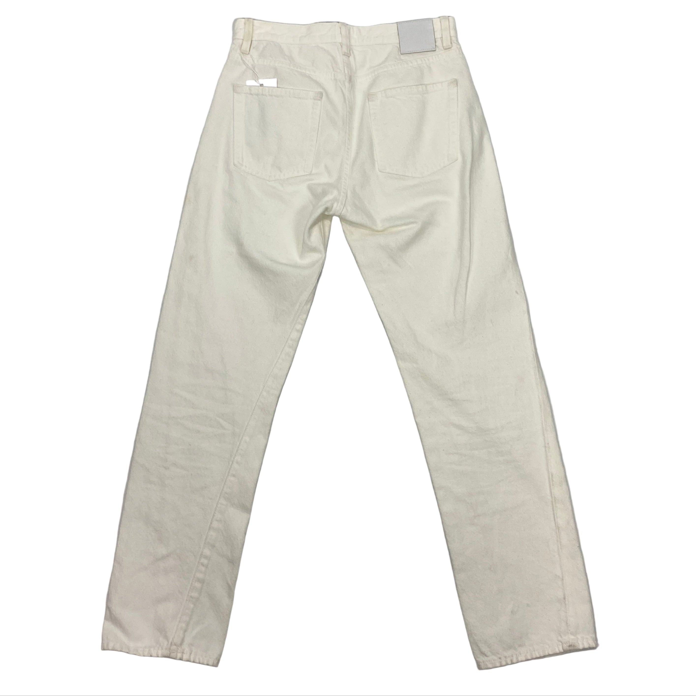 Toteme £250 Ivory Twisted Seam Crop Jeans 25