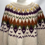 Gant £265 Vanilla Alpaca & Wool Fairisle Sweater L