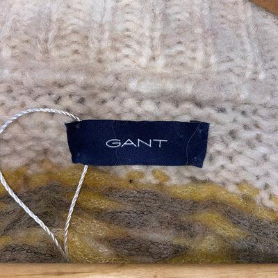 Gant £265 Vanilla Alpaca & Wool Fairisle Sweater L