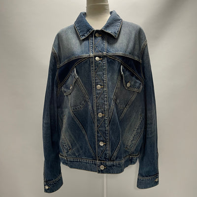 Alexander McQueen Brand New £1250 Twisted Denim Jacket L/XL/XXL