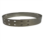 Safiyaa £225 Ilaria Silver Hard Shell Belt