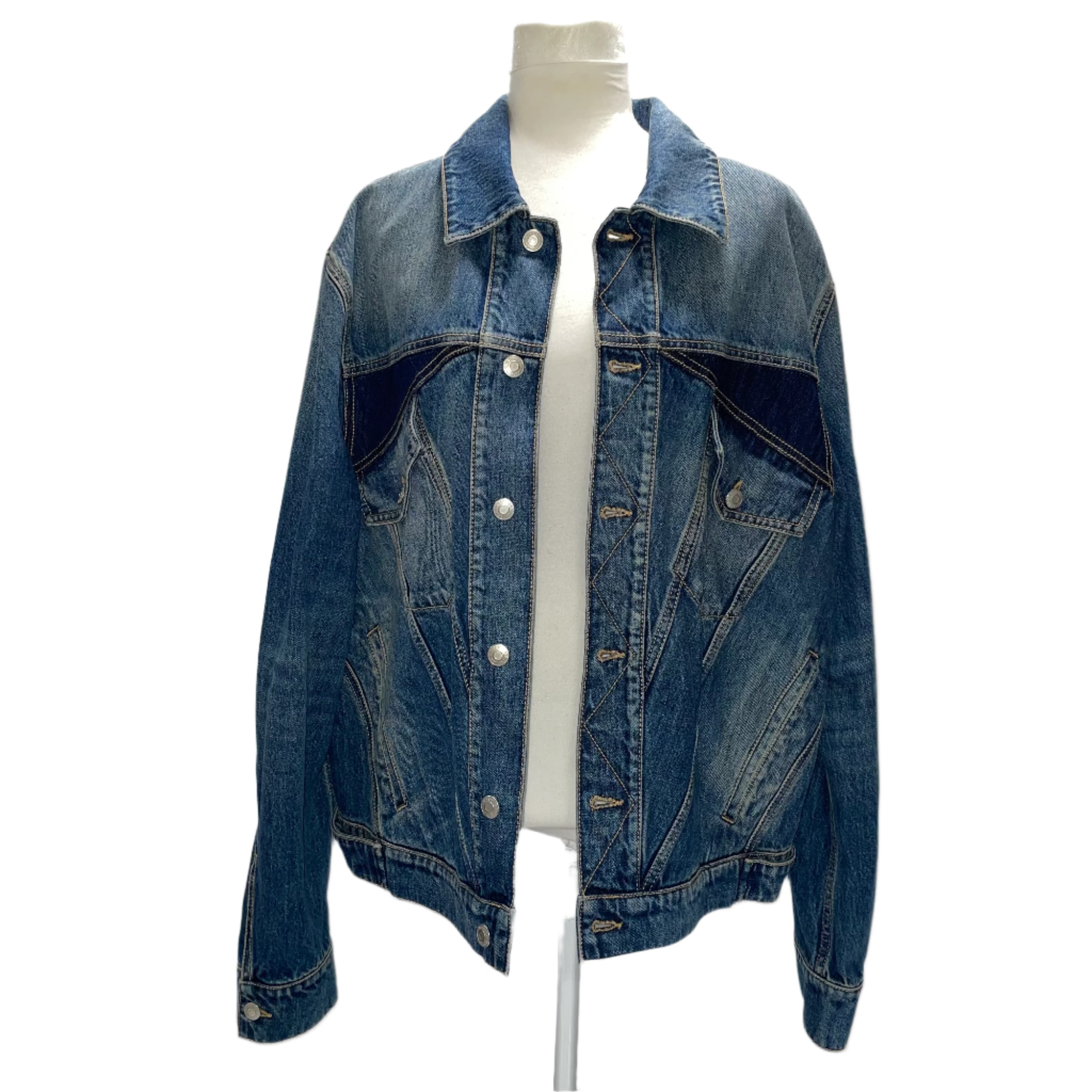Alexander McQueen New £1250 Twisted Denim Jacket L/XL/XXL