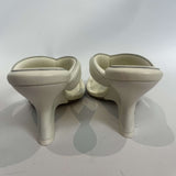 Gia Borghini £597 Ivory Padded Leather Gia 6 Heel Sandals 39