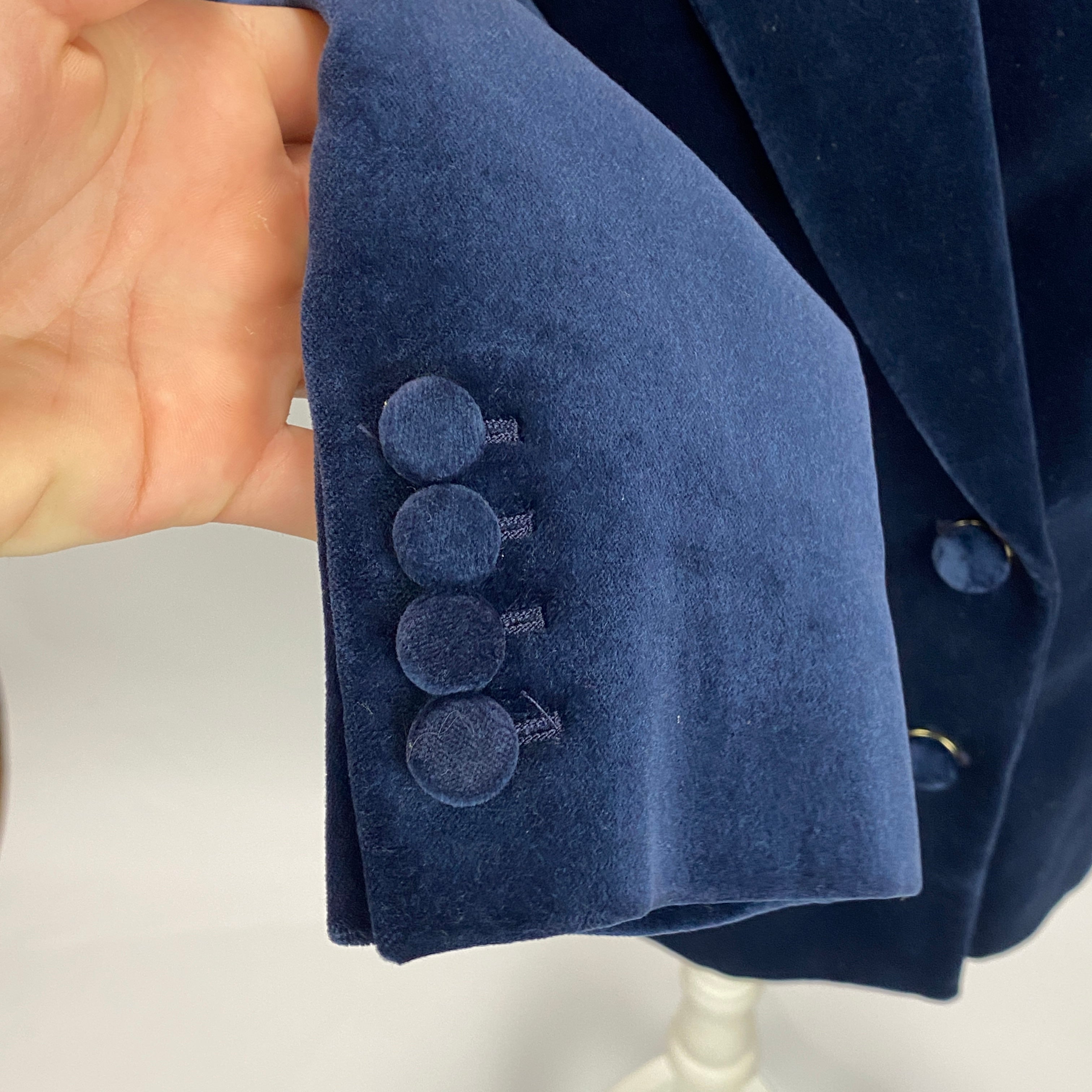 Zimmermann New £1300 Navy Velvet Glassy Blazer M