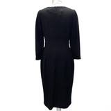 Cefinn Brand New Black Asymmetric Button Pencil Dress M