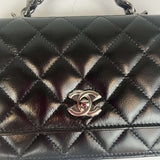 Chanel Brand New Black Top Handle Petite Maroquinerie Bag