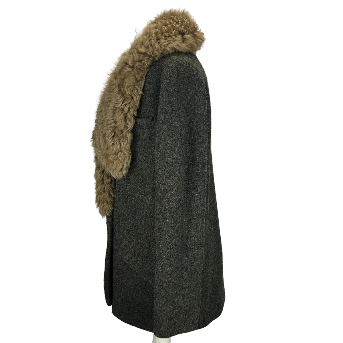 Vanessa Bruno Olive & Navy Wool Tweed Jacket S