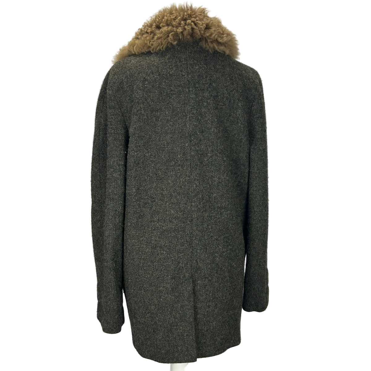 Vanessa Bruno Olive & Navy Wool Tweed Jacket S