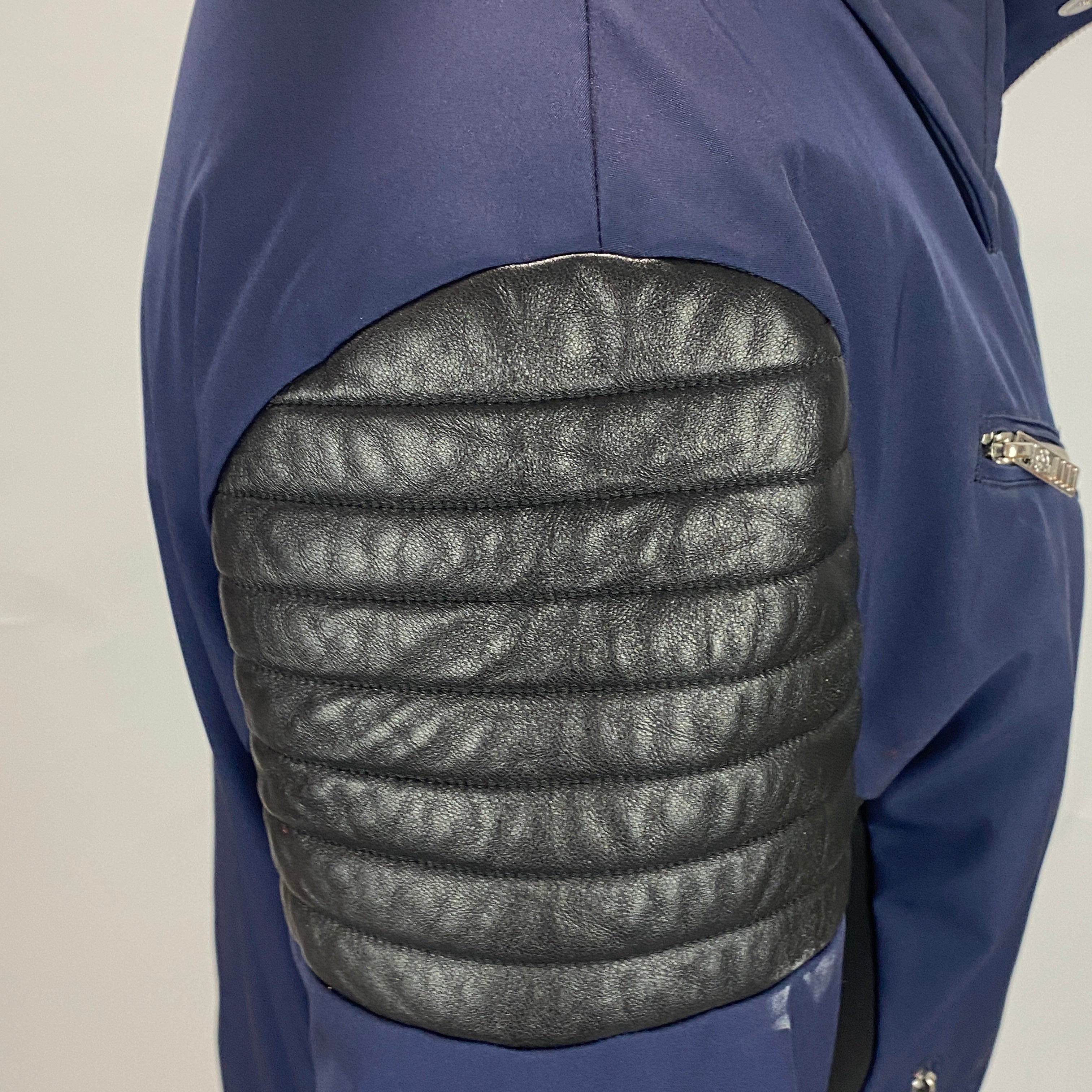 Fusalp £950 Navy & Black Biker-Style Ski Jacket M